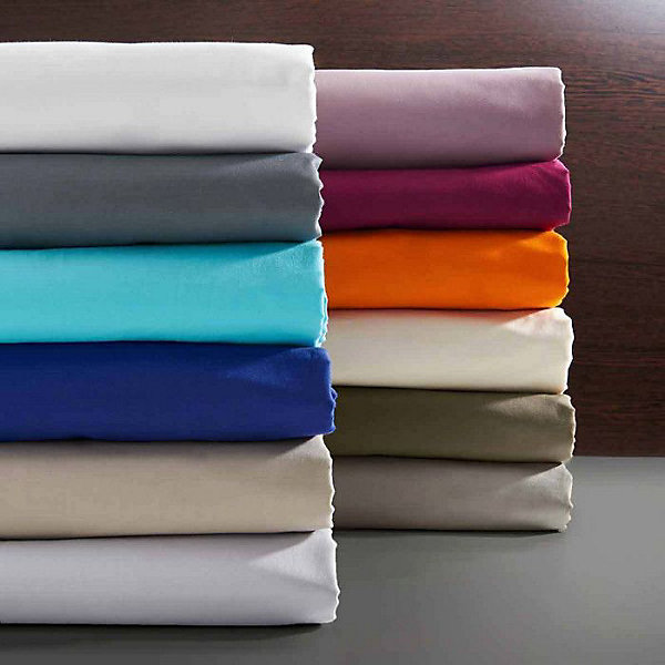 Drap plat Univers Décor Prune 180 x 290 cm 100% coton