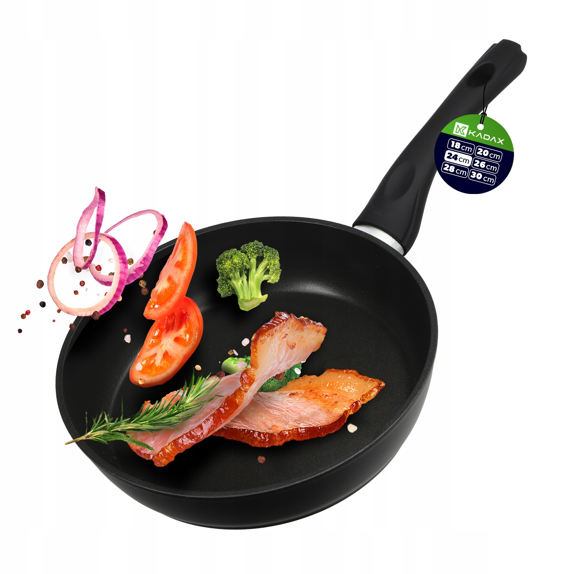 Patelnia 24 cm Do Smażenia Indukcja Gaz Non-Stick