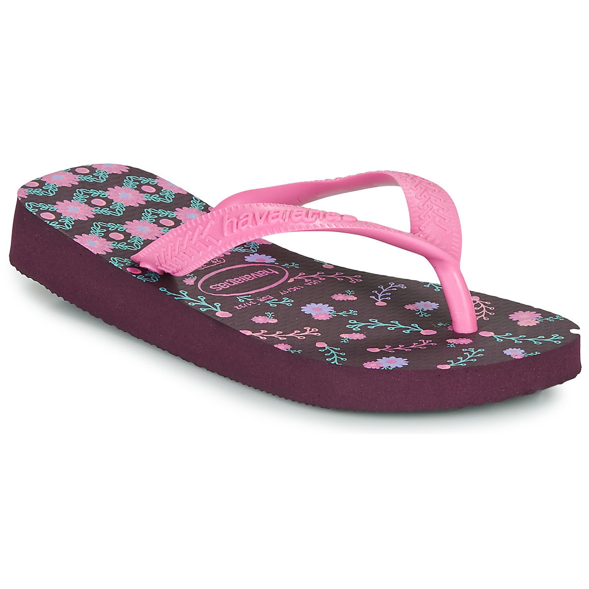 Havaianas - KIDS FLORES - Aubergine