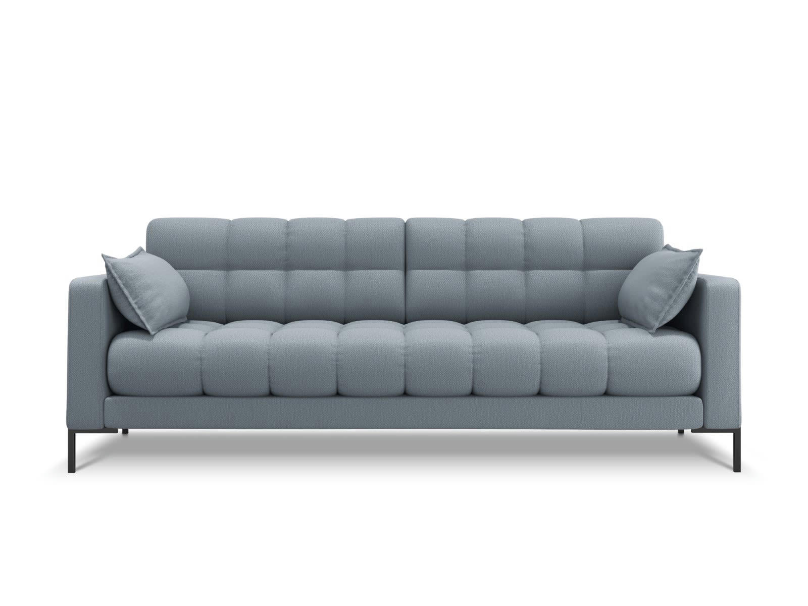 MAMAIA - Canapé 3 places en tissu structurel bleu clair