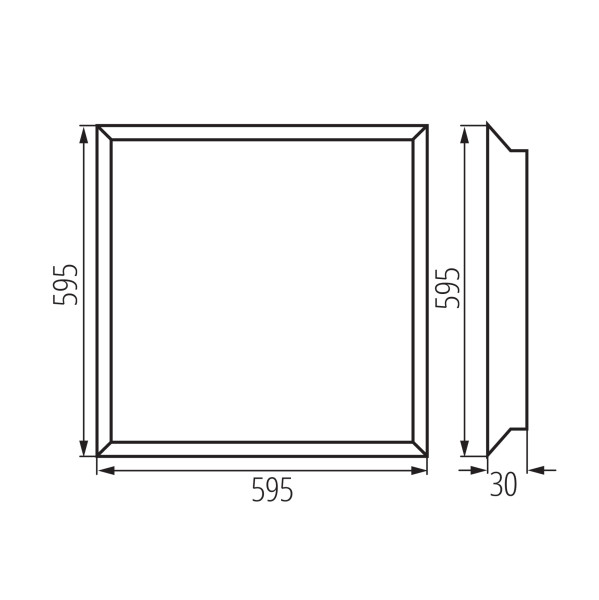 LL PANEL 36W 6060NW 66658 LightLogic 60x60 cm podtynkowy LED 1szt.