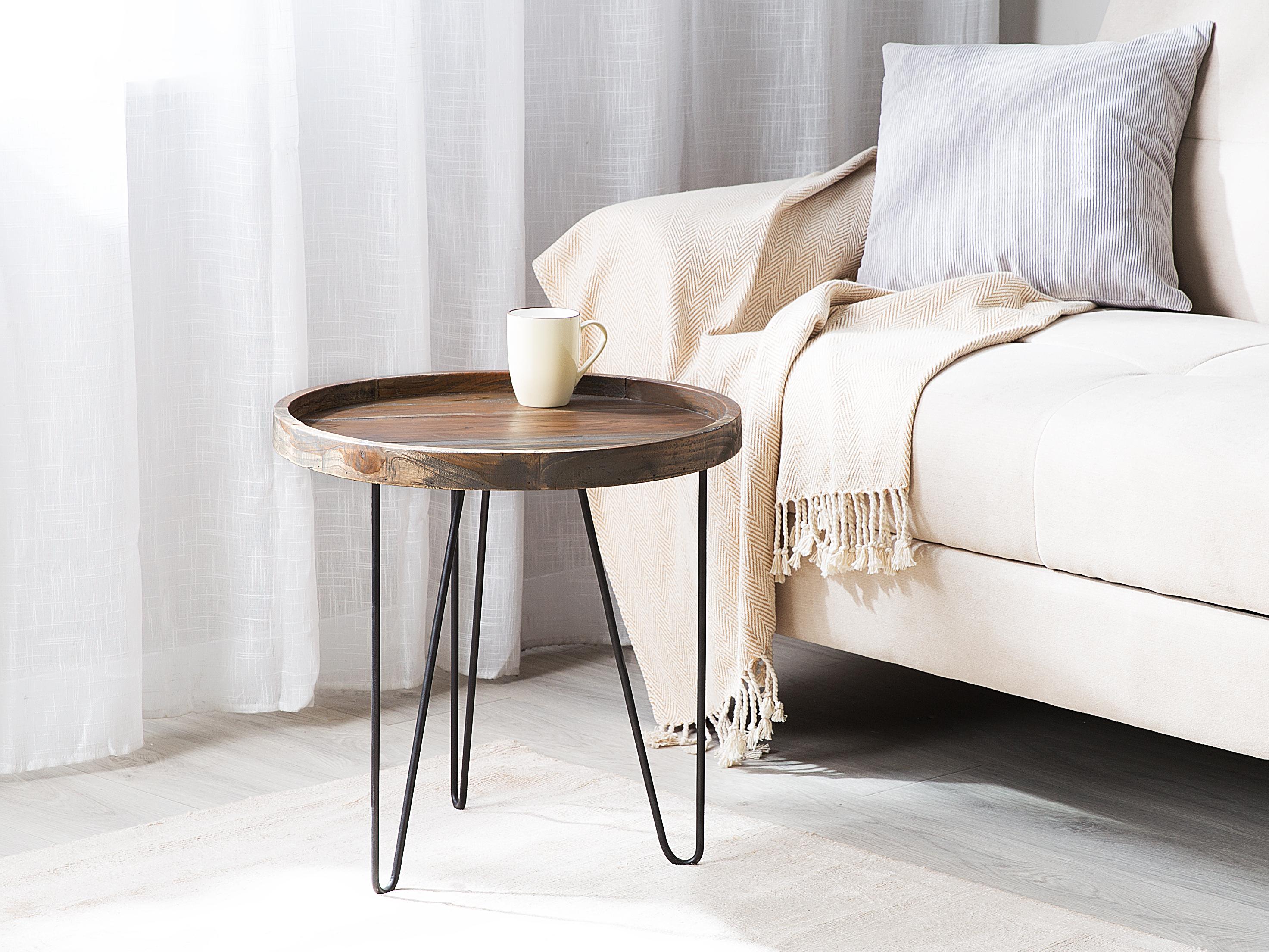 Side Table BONDISS Wood Dark Brown