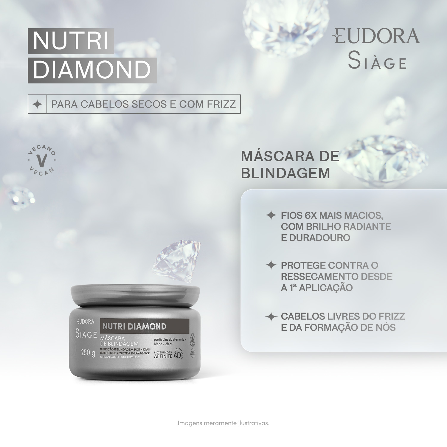 Máscara de Blindagem Siàge Nutri Diamond 250g