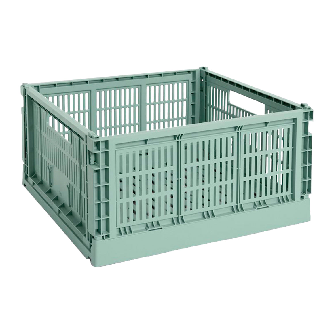 HAY Colour Crates Krat L - Vierkant - Sage Groen