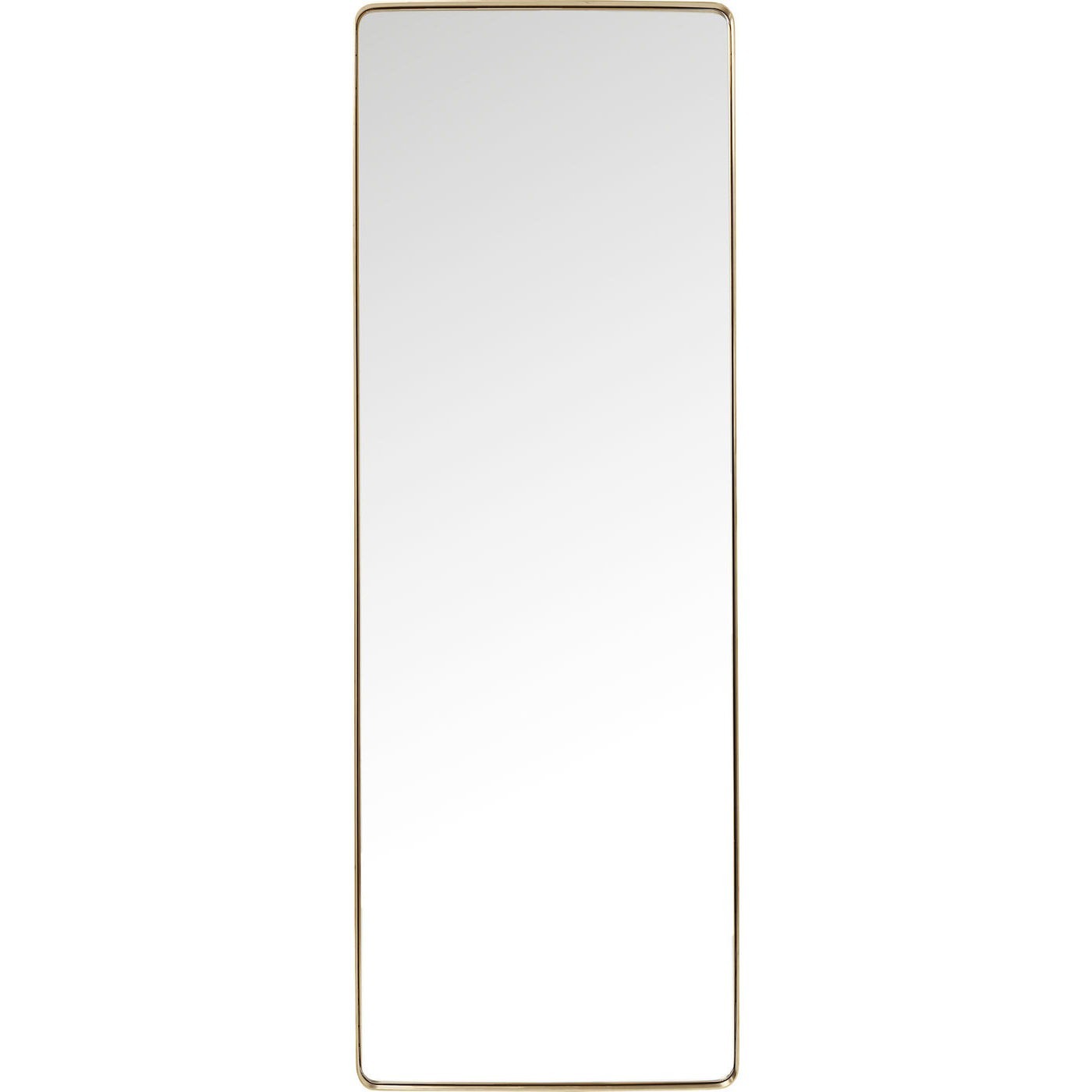 Kare Design Spiegel Curve rechthoekig 200x70cm messing