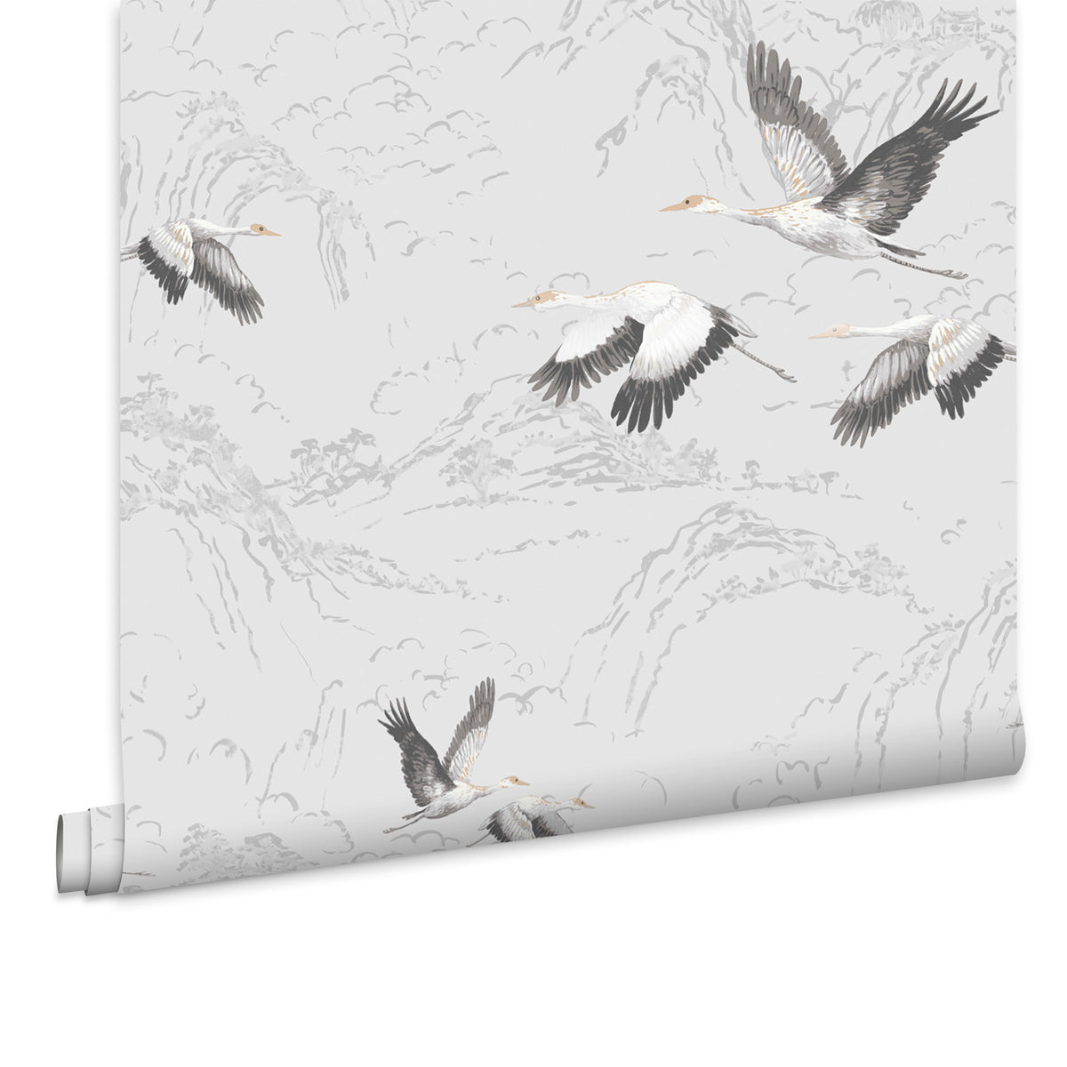 Laura Ashley Vliesbehang - Animalia Silver - 10mx52cm