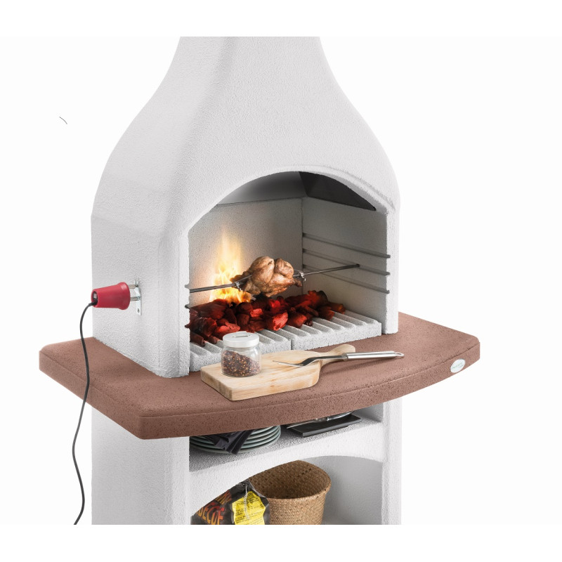 Tournebroche électrique pour barbecue