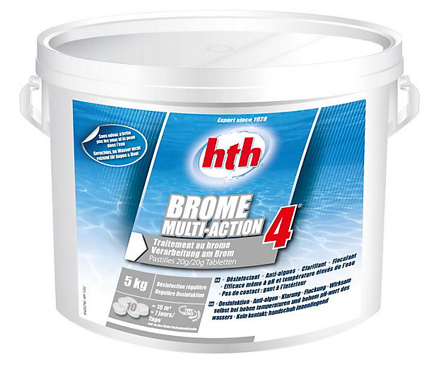 Brome multifonction hth BROME 4 Actions en pastilles 20 g - 5 kg