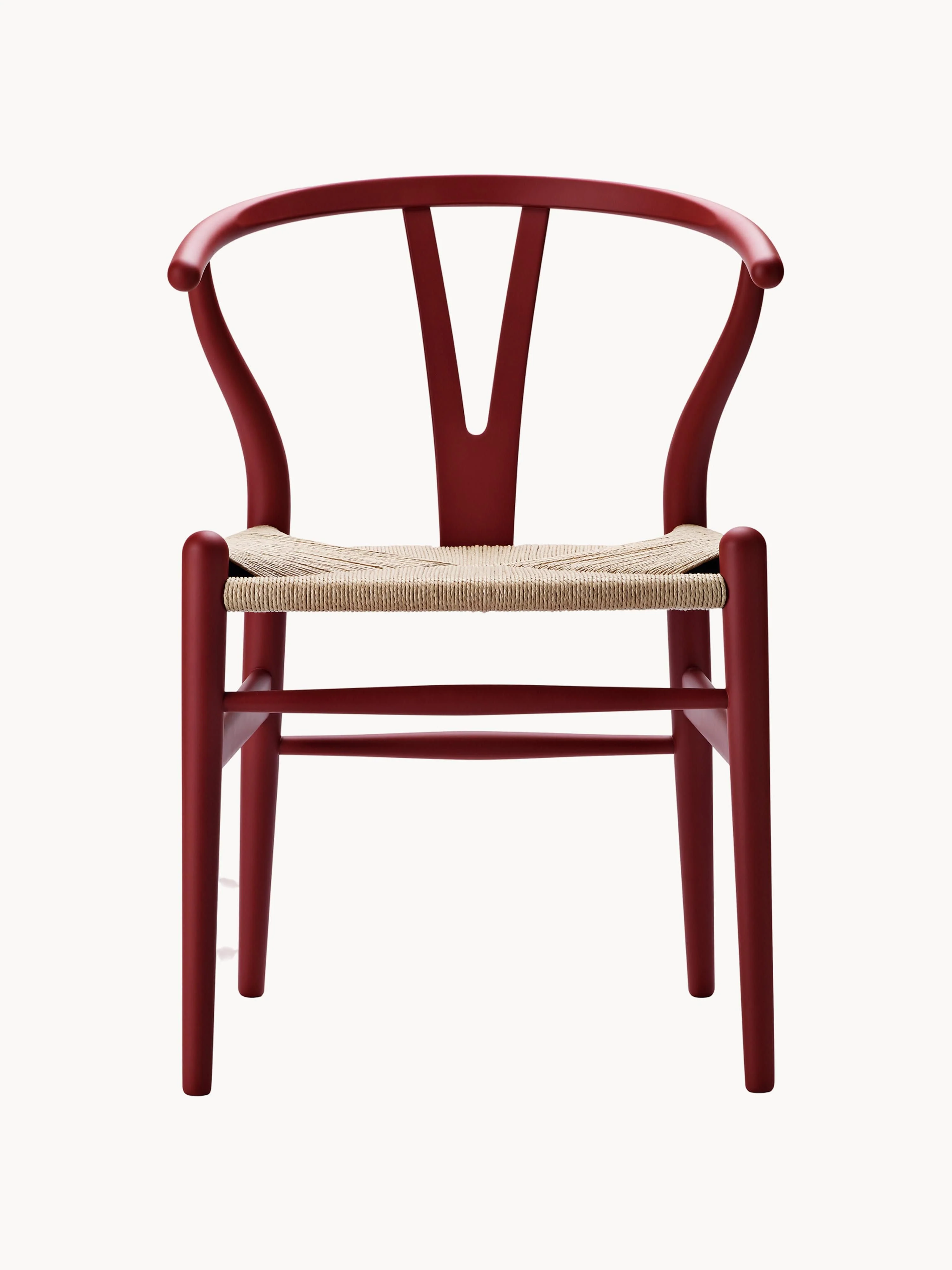 Holzstuhl CH24 Wishbone mit handgeflochtener Sitzfläche