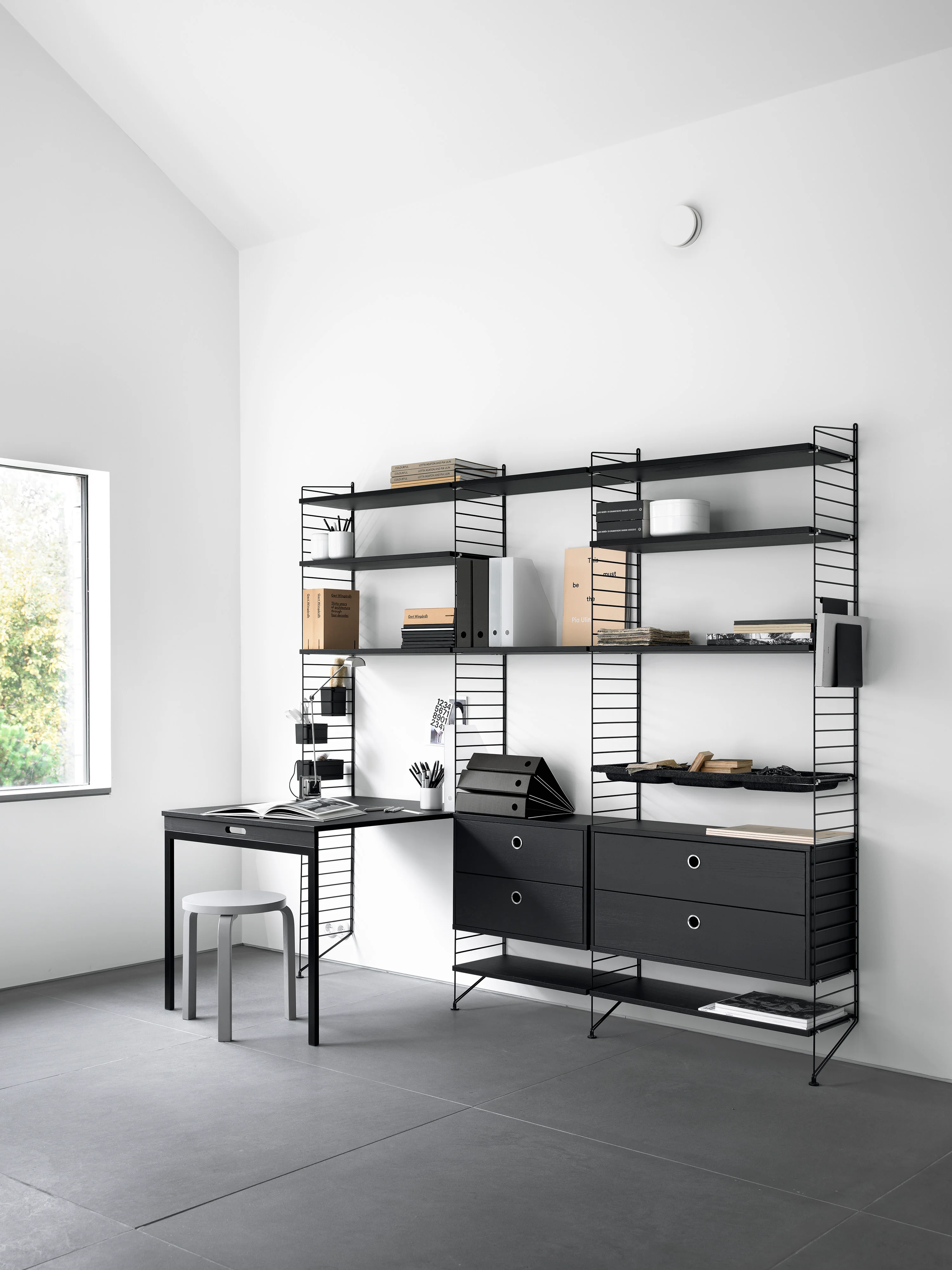 Bodenleiter String System, B 30 x H 200 cm