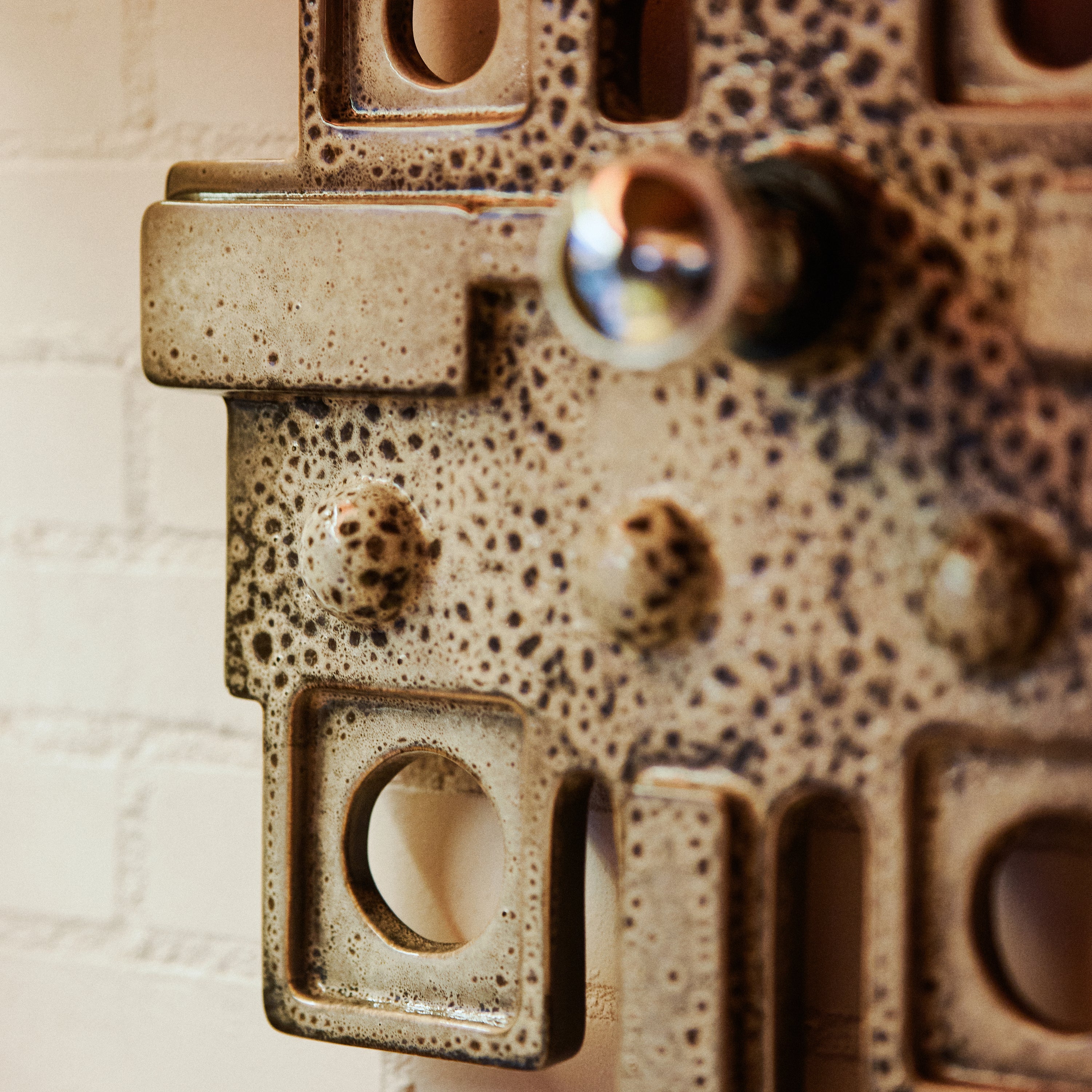 HKliving Ceramic Wandlamp - Relief