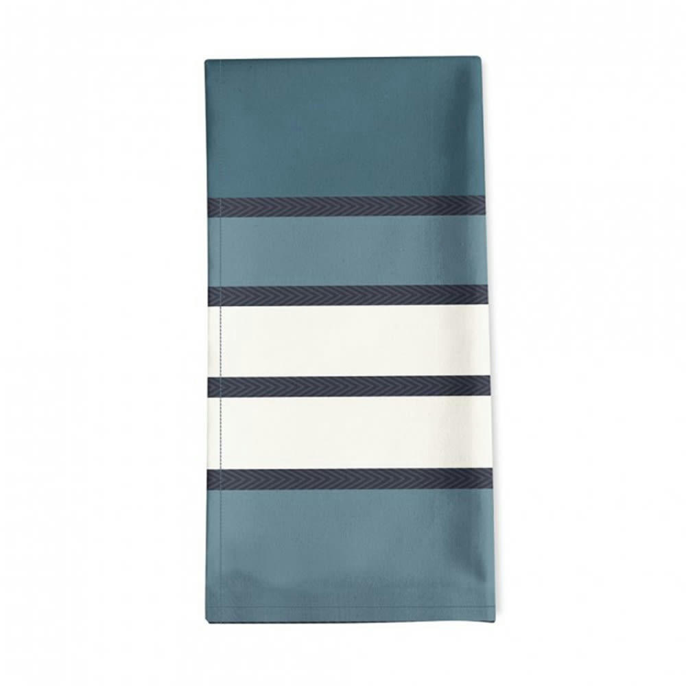 ESPELETTE - Serviette de table coton Bleu 50x50 cm