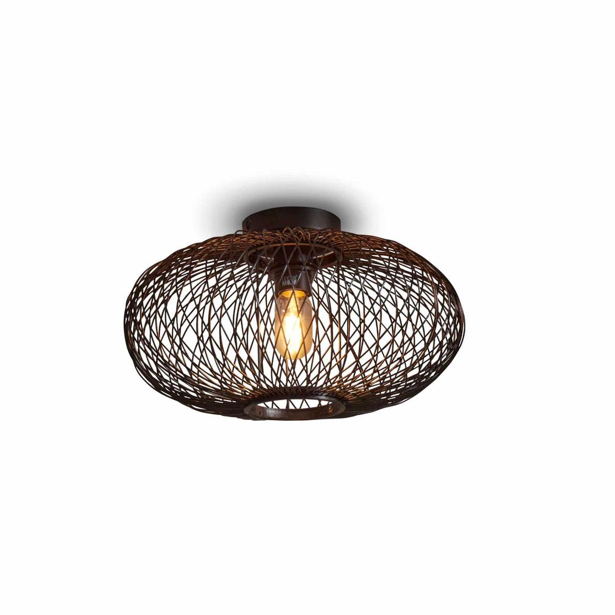 GOOD&MOJO plafonnière Cango - zwart - Ø40cm