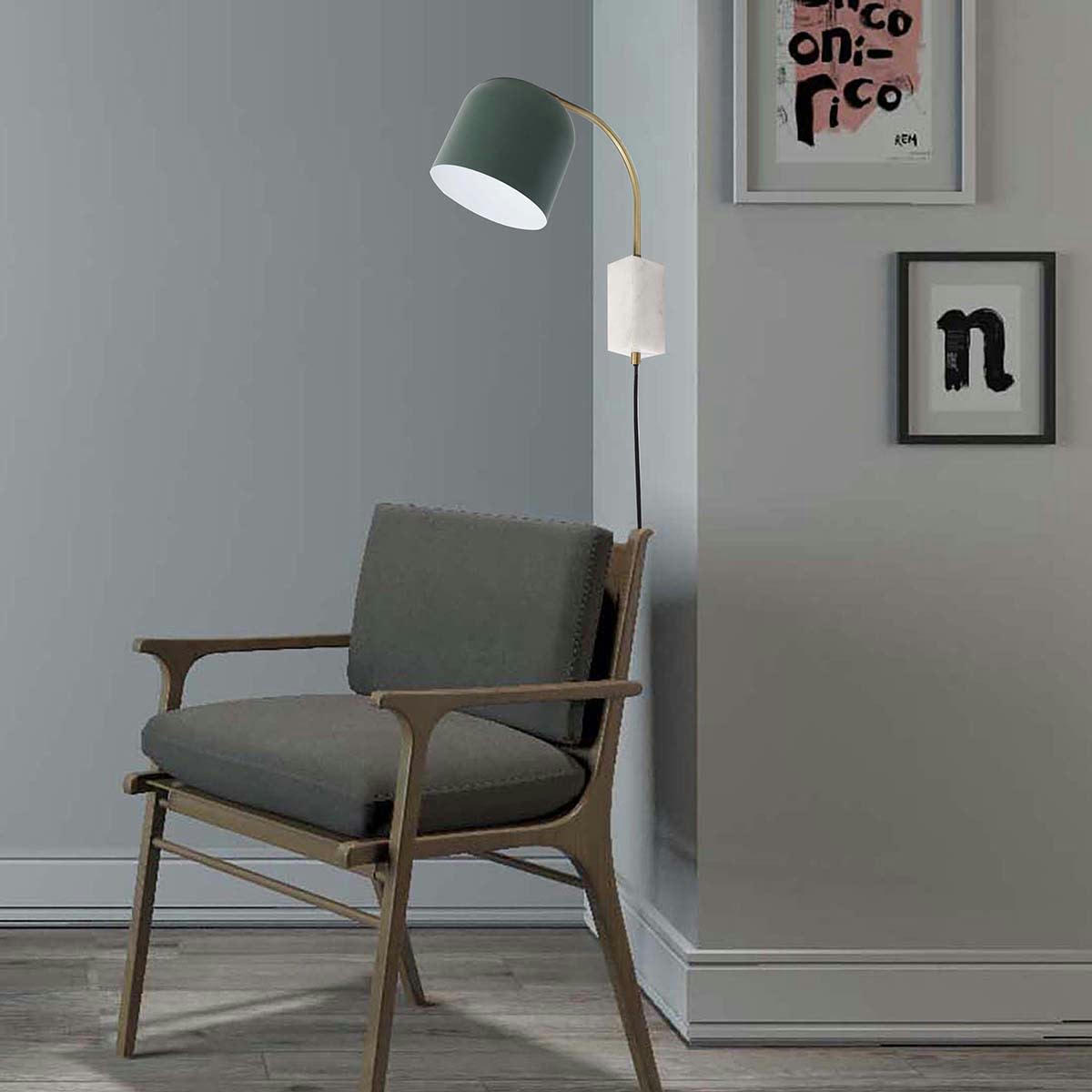 BROAD - Applique de tete de lit en métal laiton