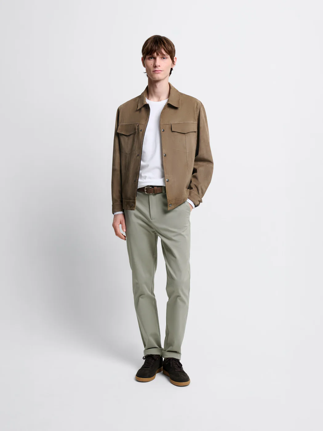 Chino en coton mélangé