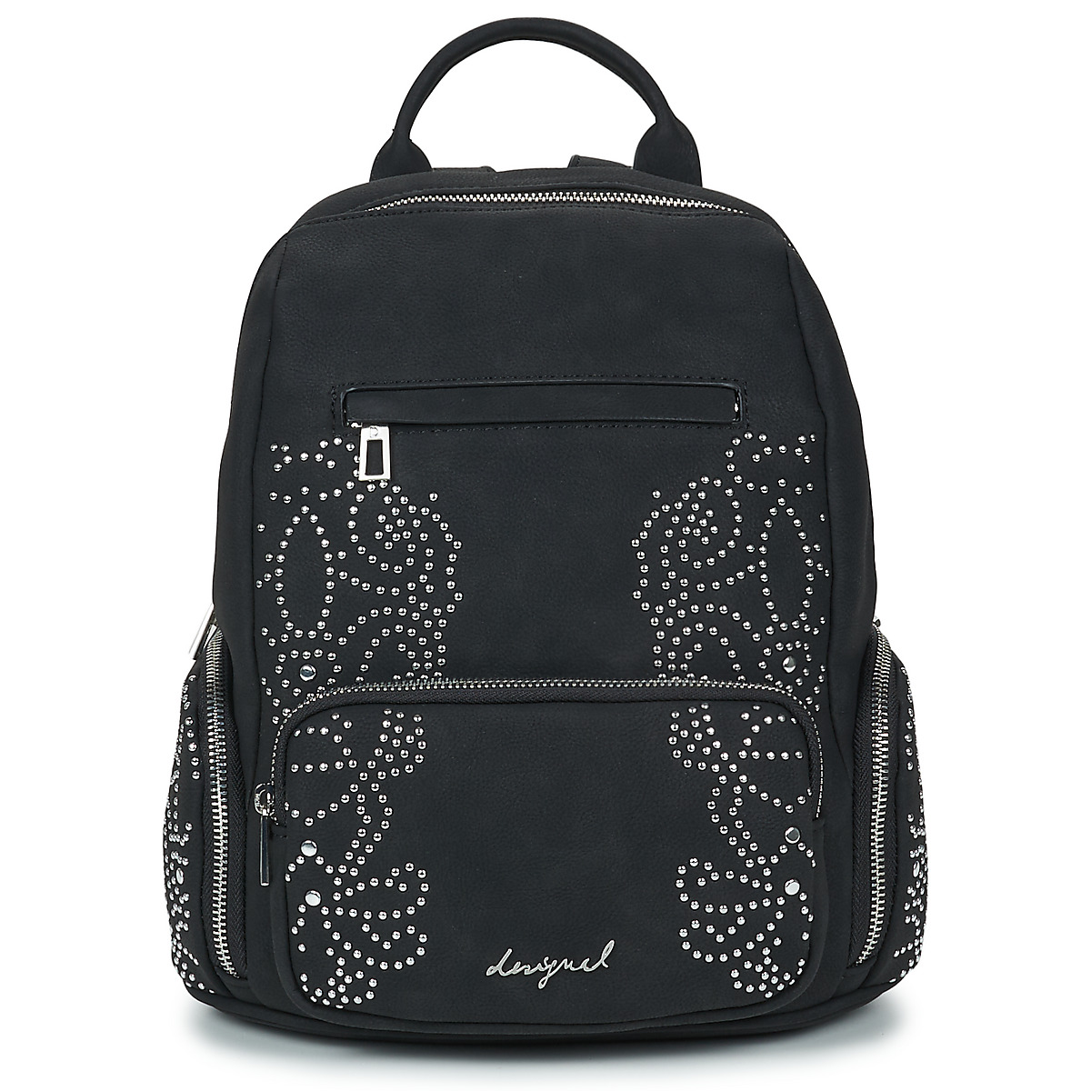 Desigual - BACKPACK POKER FACE CHESTER MINI - Black