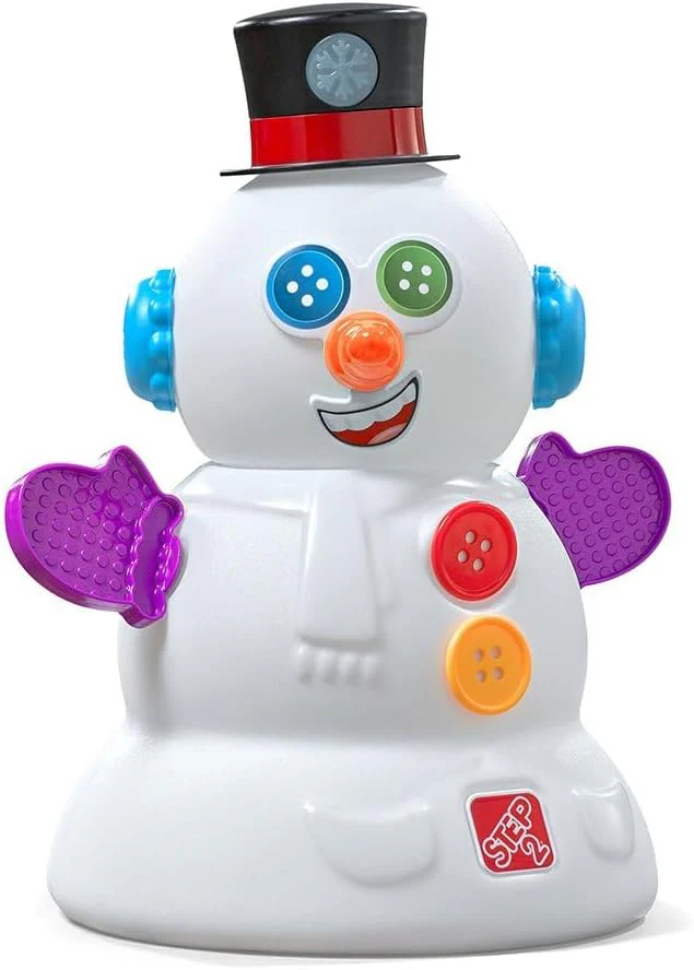 Christmas Tree for Kids, Interactive Christmas Tree Toy, Toddlers Ages 1.5+ Years Old, 12 Colorful Plastic Ornaments to Decorate, Mini Train Set Circles the Skirt(Snowman)