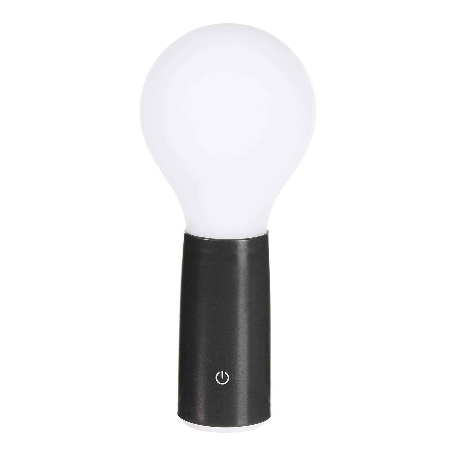 USB-Outdoor-Tischleuchte Glühbirne Silber, ⌀ 10.5 cm, H 250 mm