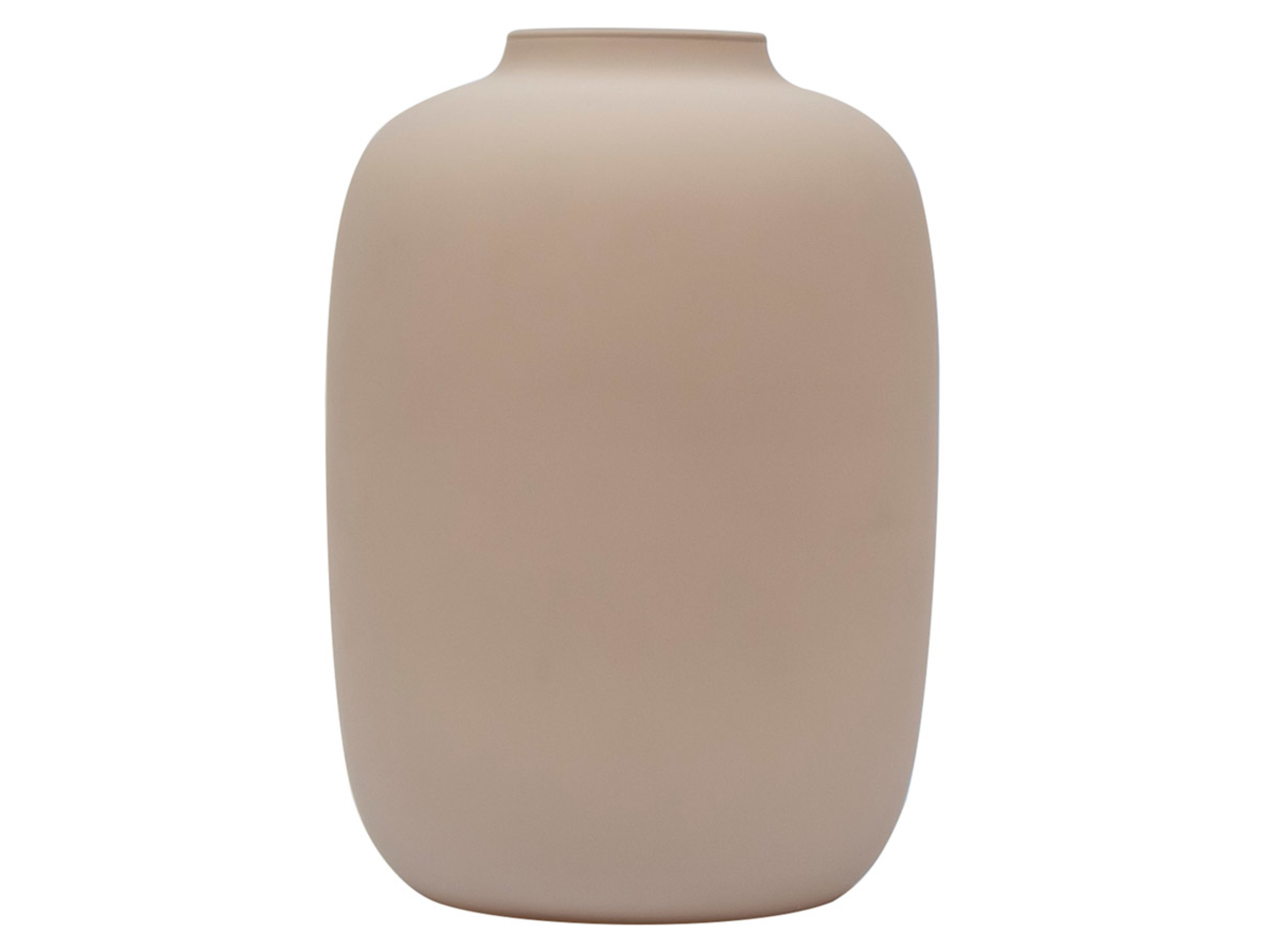 Wazon szklany 27 cm beżowy