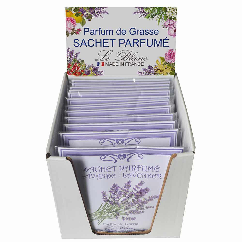 Sachet parfumé senteur lavande parfum de grasse Le Blanc