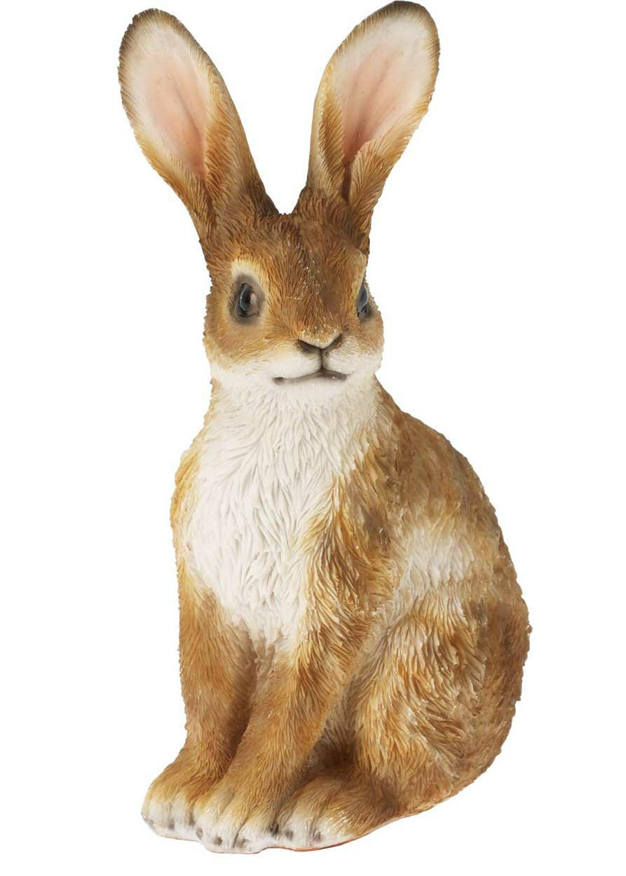 Figurka ogrodowa królik z dużymi uszami 18.5 cm ozdobny