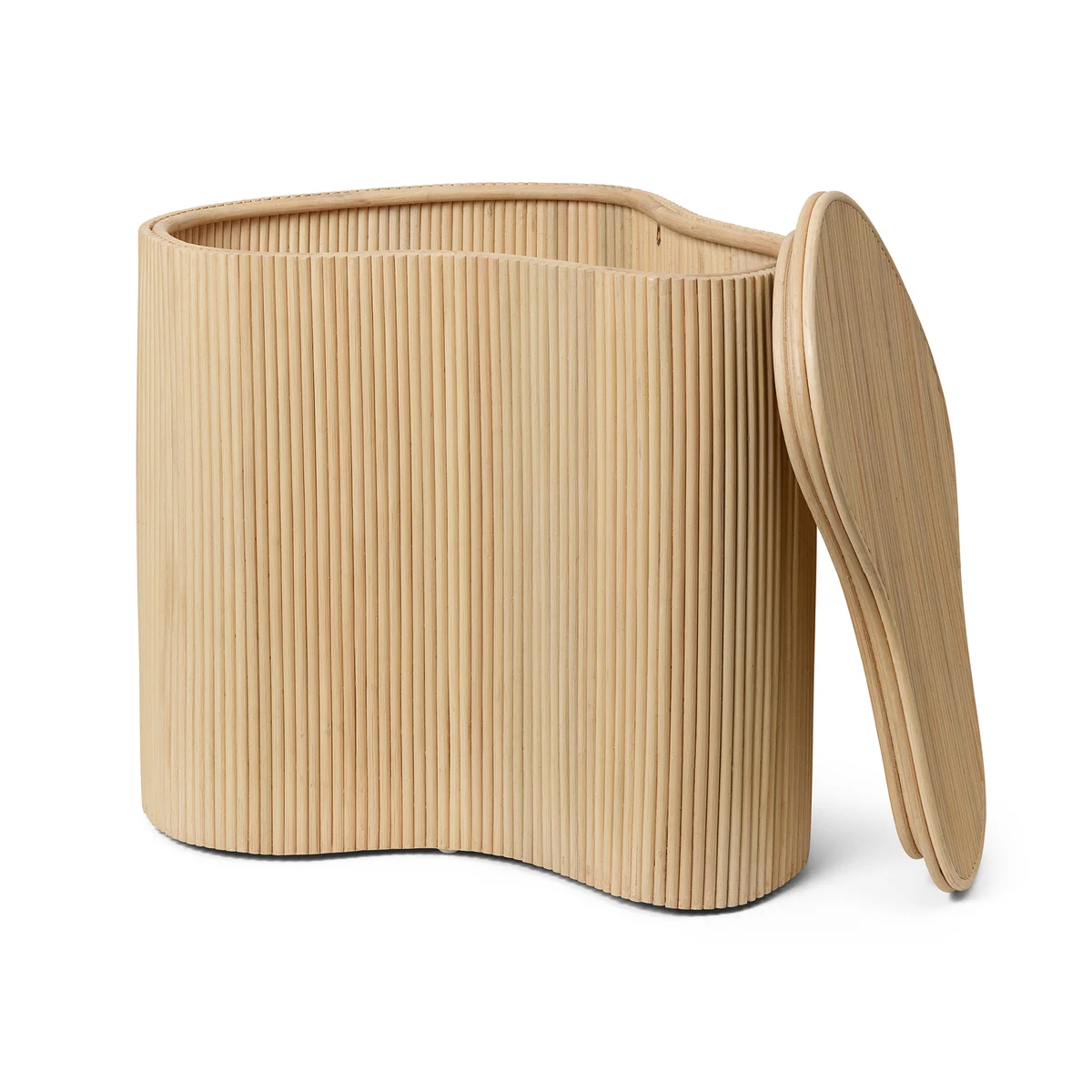Ferm Living - Isola Rattan Aufbewahrungstisch, natur