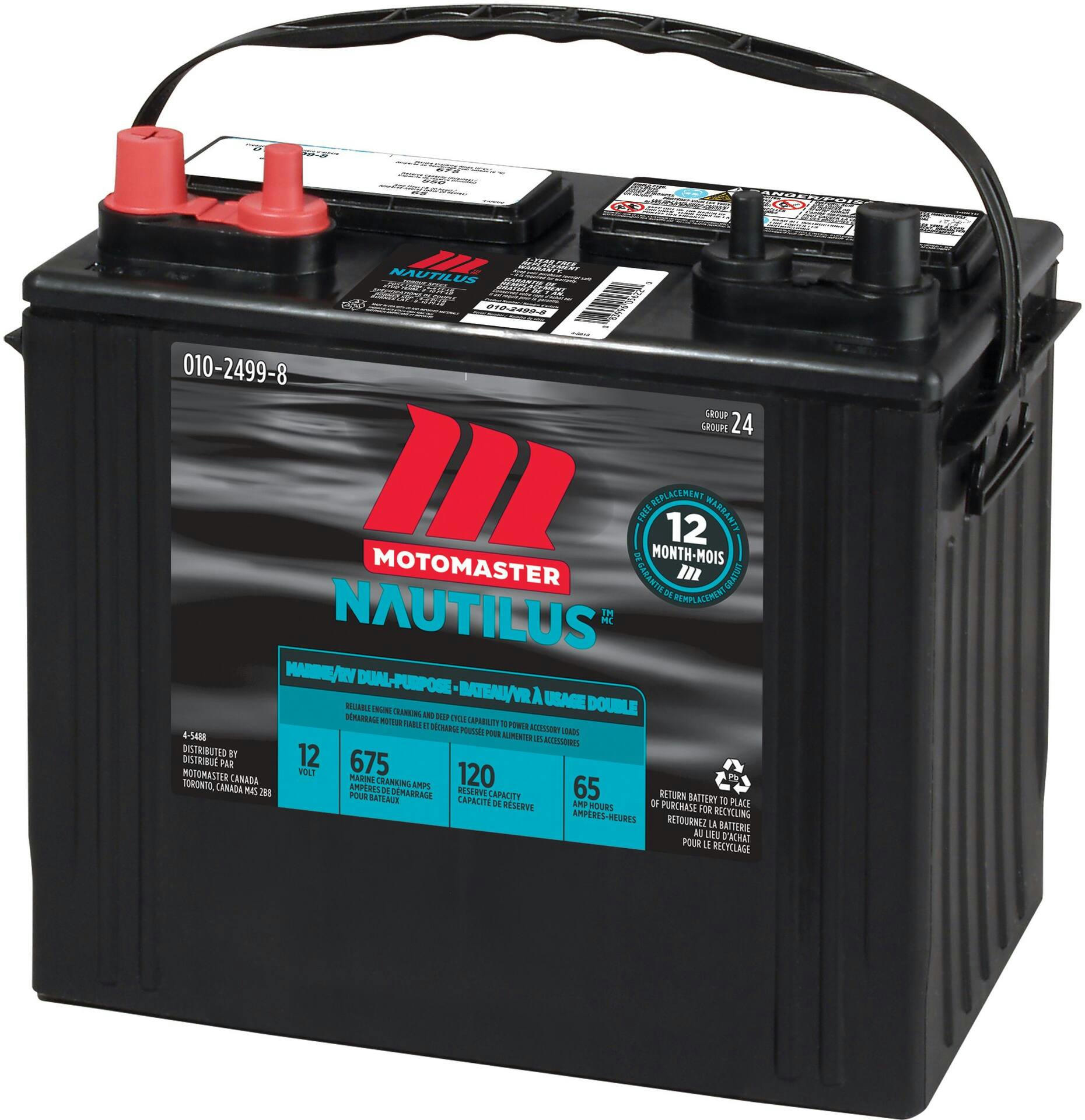 MOTOMASTER NAUTILUS Group Size 24 Dual Purpose Battery