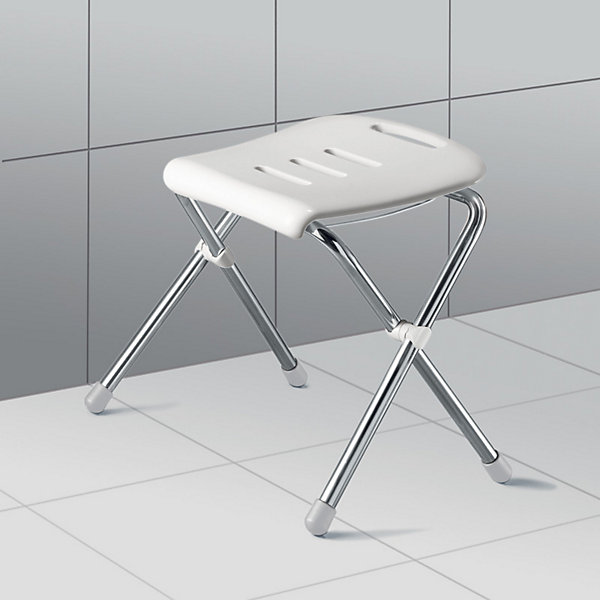 Chaise pliante rabattable de bain Chrome Spirella