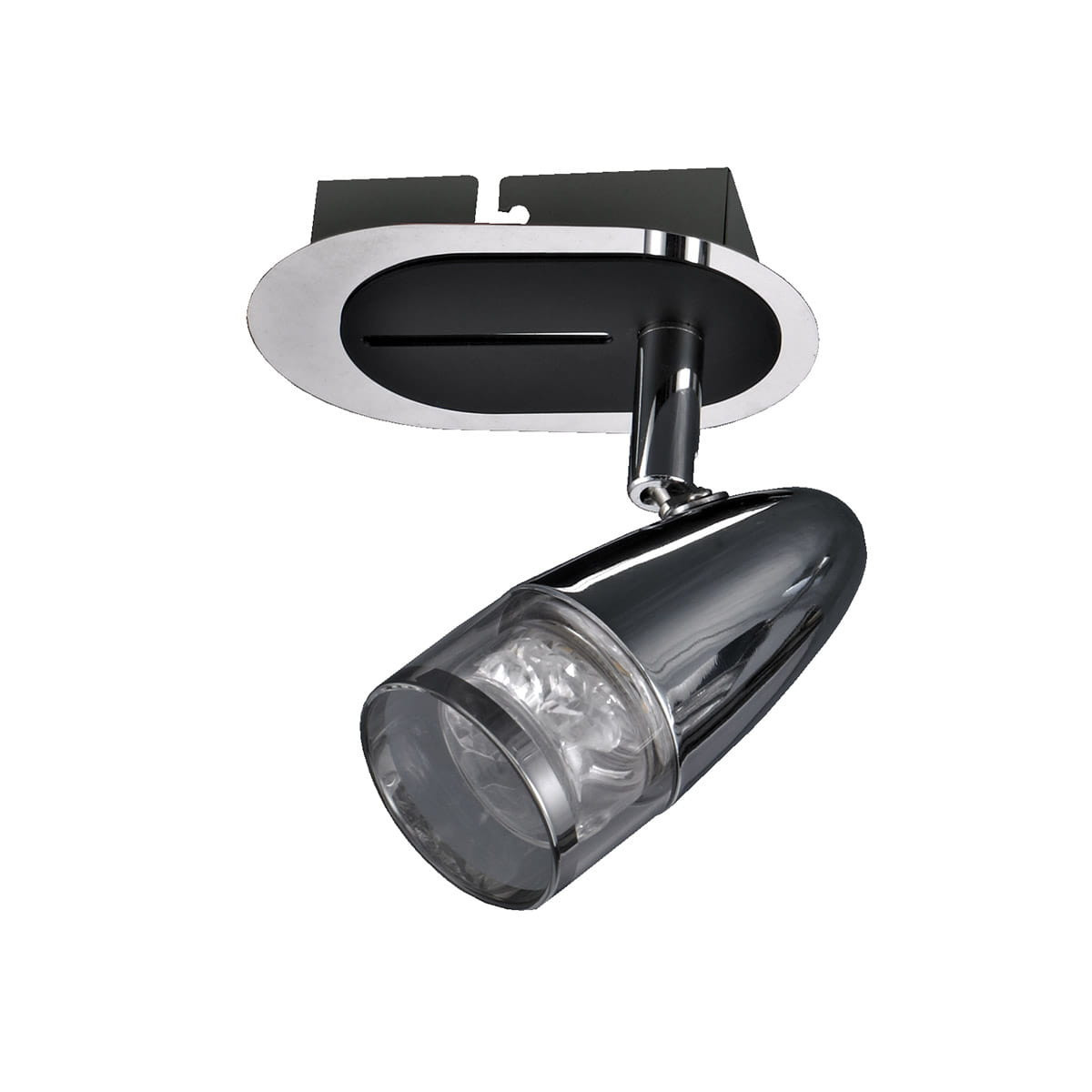 Spot okrągły chromowany dymiony ALBANE LED 4,3W biały ciepły IP20 Italux