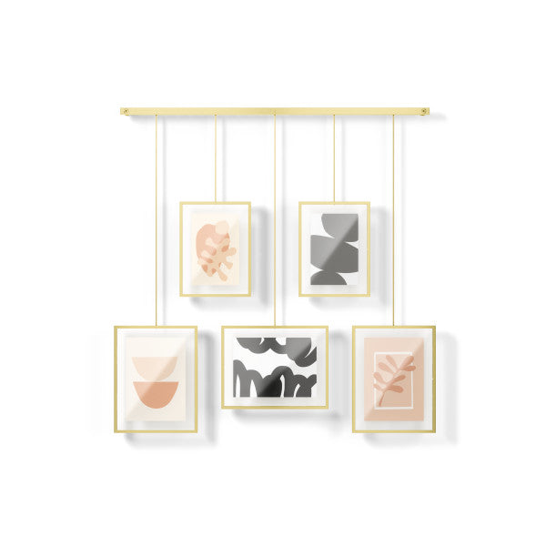 Umbra set met fotolijsten (5) Exhibit - 70 x 79 x 3 cm - Mat goud