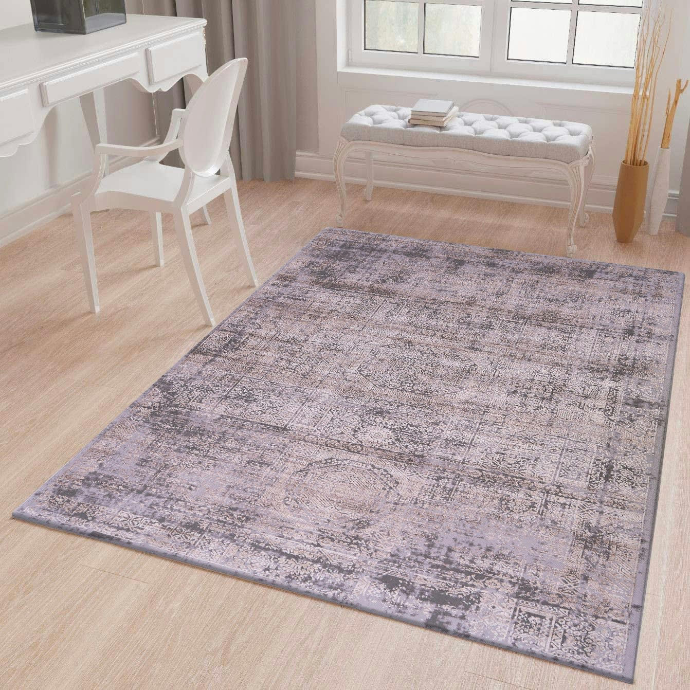 SIGNATURE - Tapis abstrait beige 200x290cm