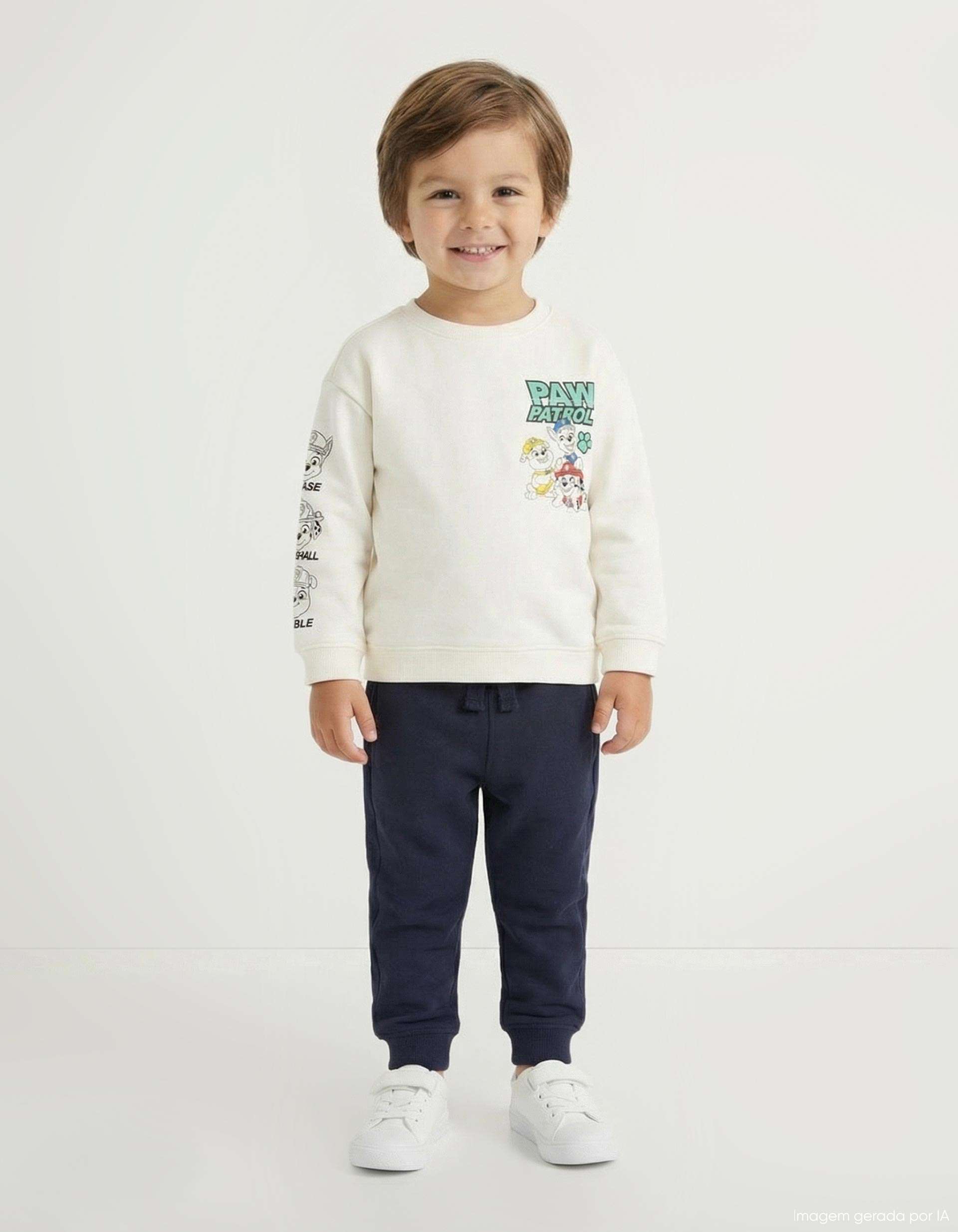 Sweatshirt de Felpa 'Paw Patrol', Menino, Branco