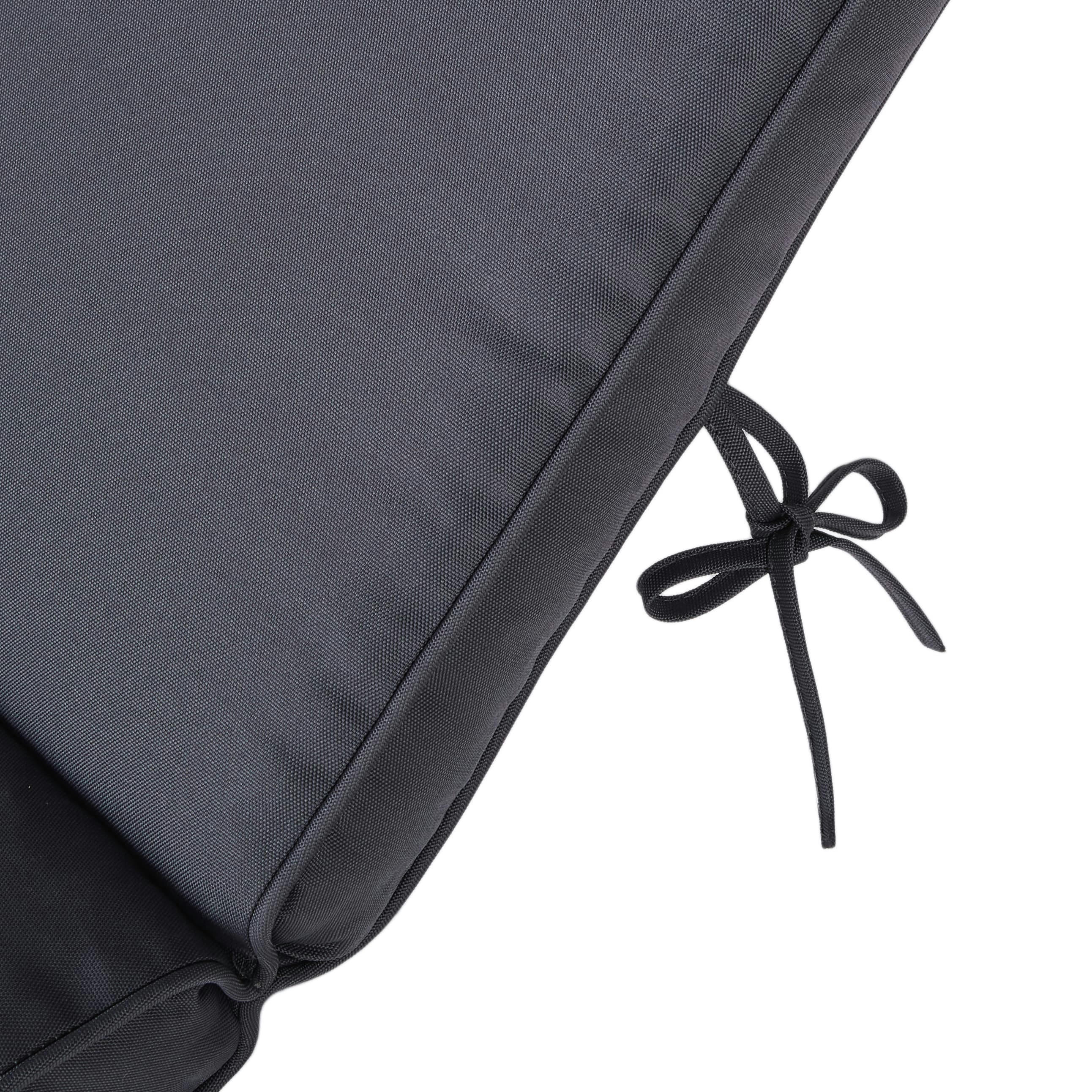 Sunny - Matelas pour bain de soleil en polyester recyclé gris anthracite