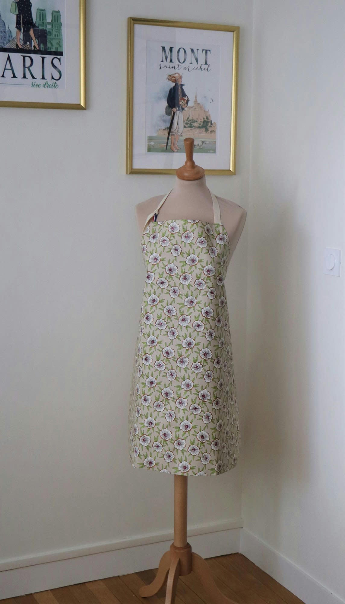 ETAMINE - Tablier enduit Etamine Couleur de la poche - Sans poche, Lien cou - Ré