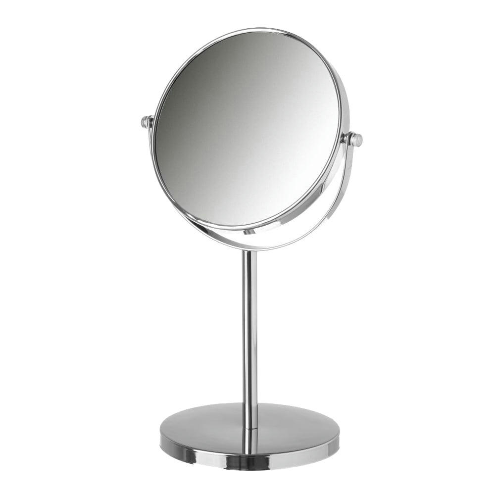 - Miroir grossissant (x5) double face en métal argenté