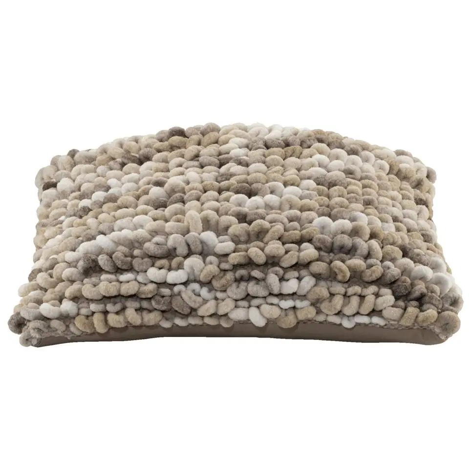 Sierkussen Iep - beige/zand - 45x45 cm