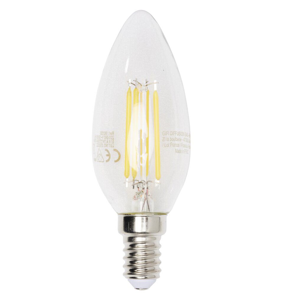 Ampoule à filament LED C35 E14 x2