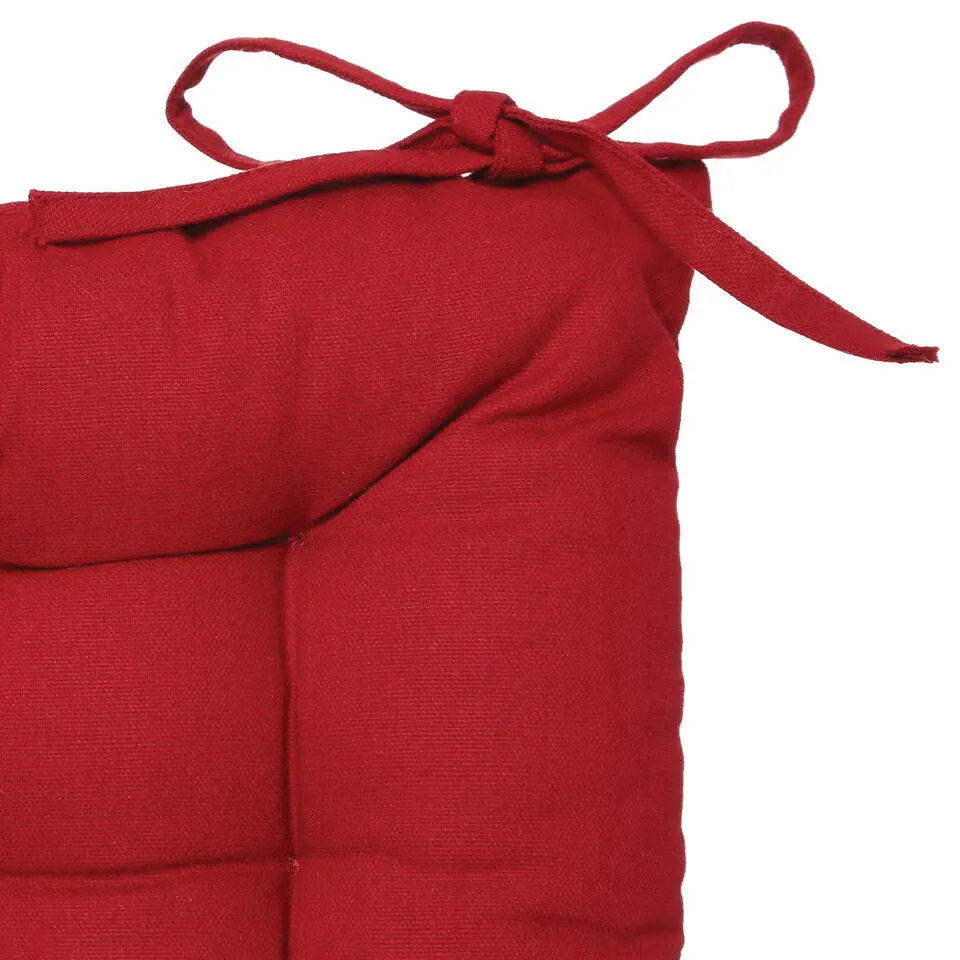 Atmosphera Stoelkussen - rood - katoen - 36 x 36 x 4 cm