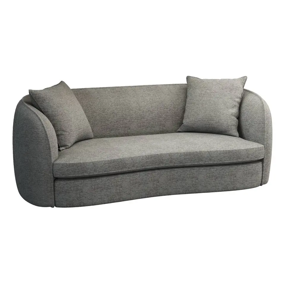 Bank Enzio 3,5-zits - stof Wandy - grijs