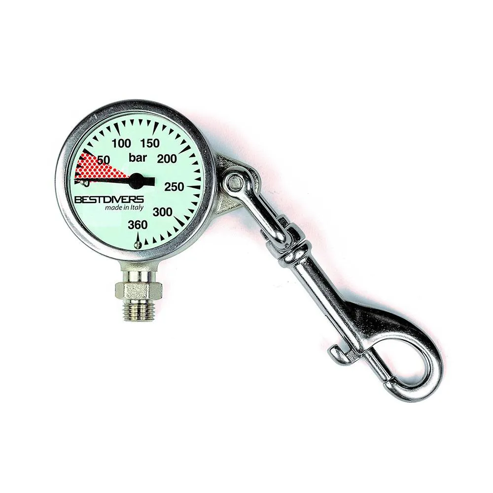 Best Divers Head Mineral Glass pressure gauge