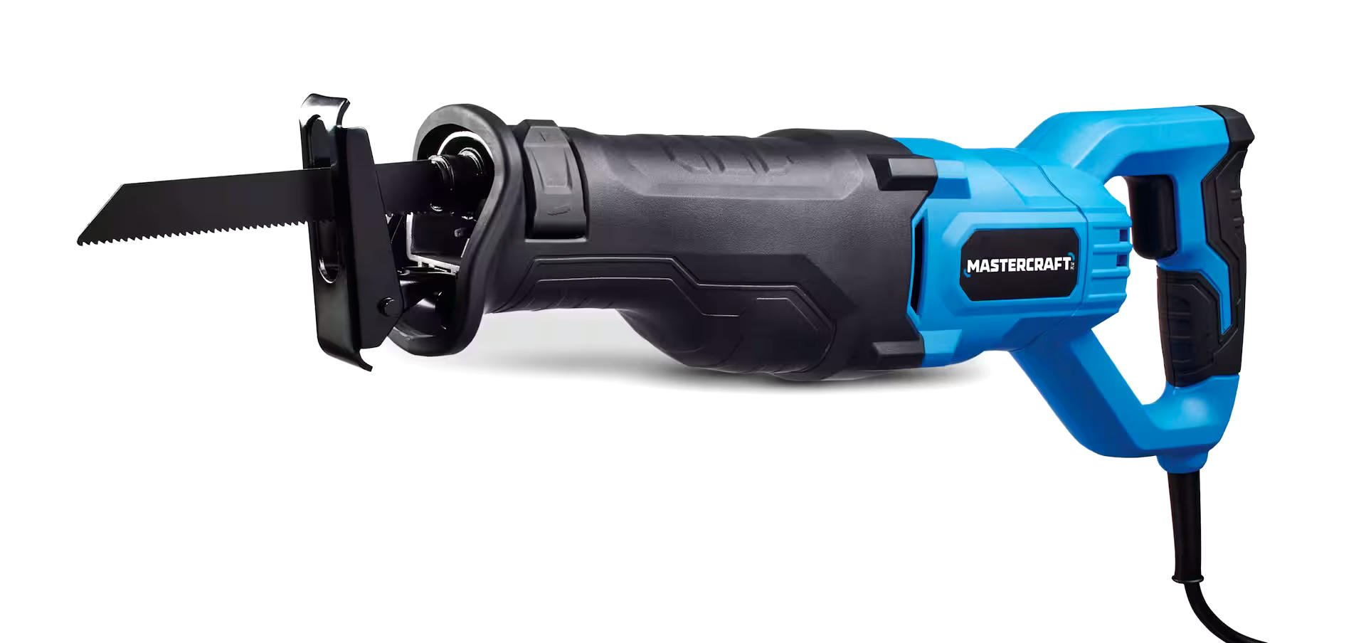 Mastercraft 8.5A Variable Speed T-Shank Reciprocating Saw with LED Light & Blade