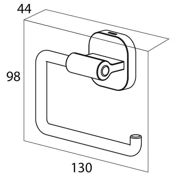 Toilettenpapierhalter »RAMOS«, Edelstahl, silberfarben