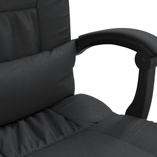 NNEVL Reclining Office Chair Black Faux Leather