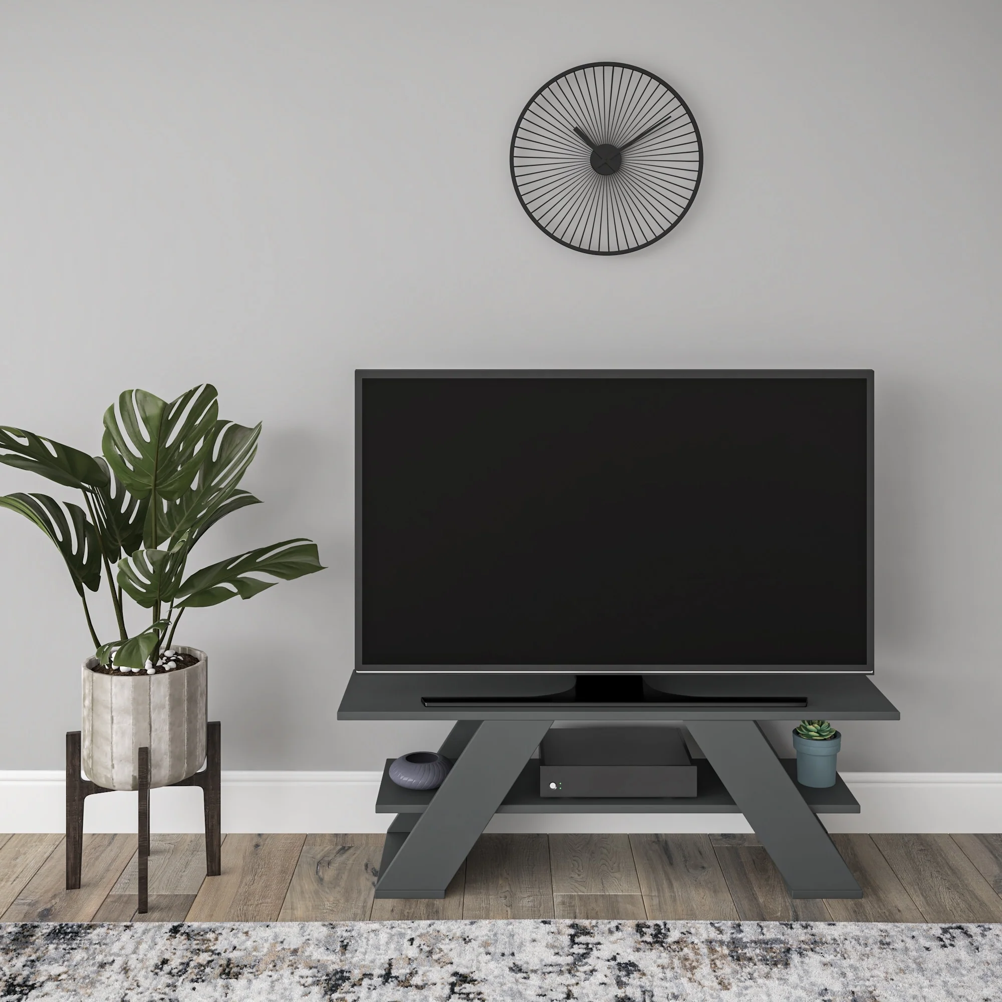 Tioga Modern TV Stand - 15.75'' H x 47.24'' W x 13.19'' D