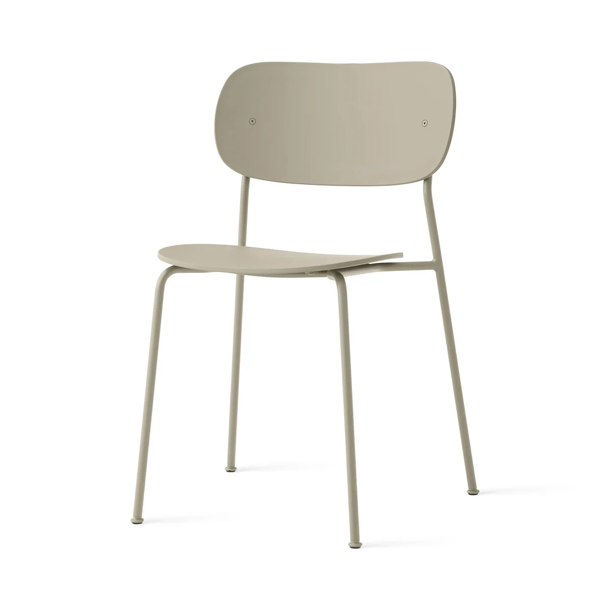 Audo - Co Dining Plastic Gartenstuhl, oliv