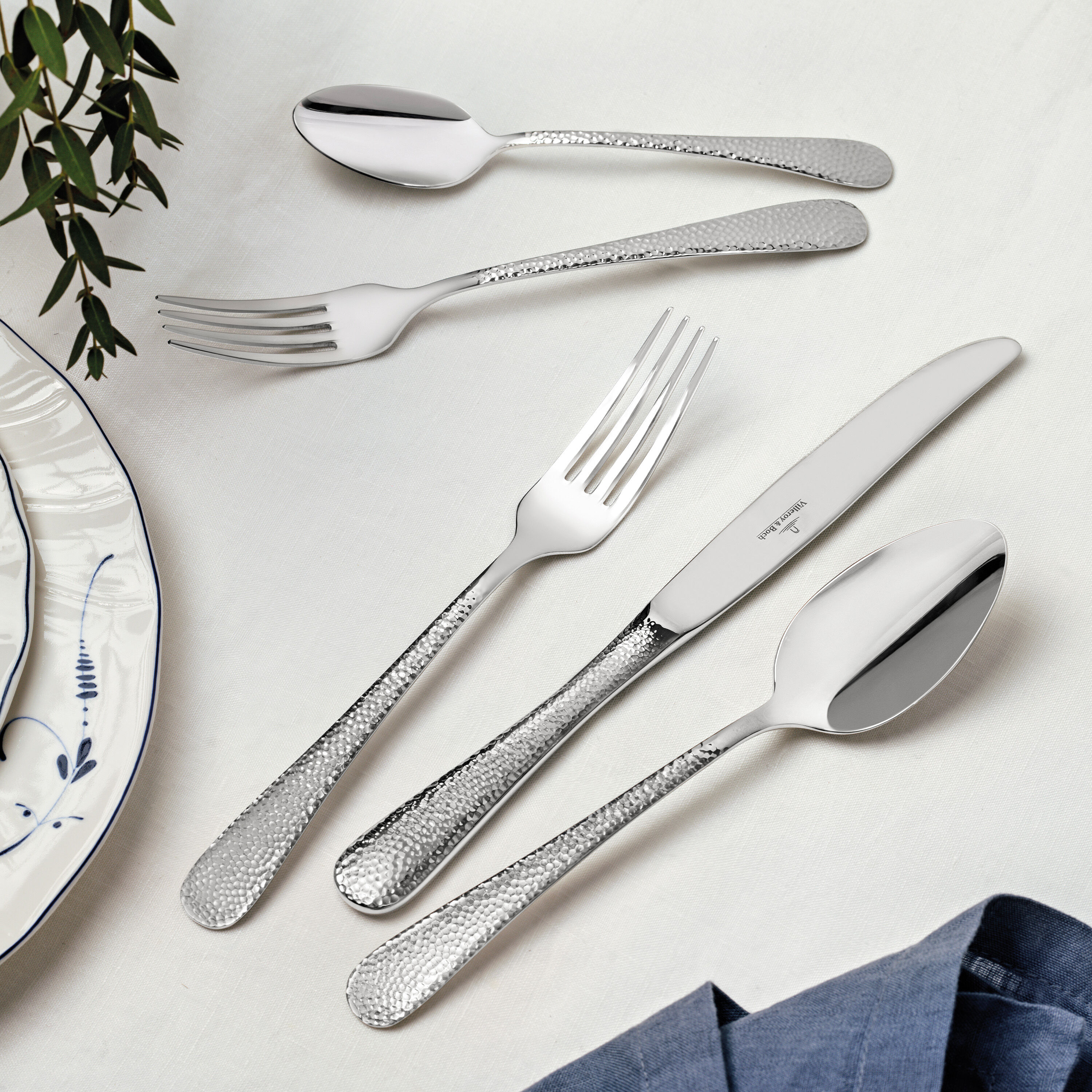 Leandra 40-piece flatware set - stainless steel