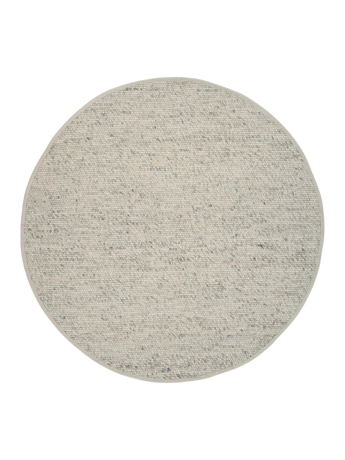 Mrcarpet wollen vloerkleed Gotland - beige/gemeleerd - Ø 240 cm