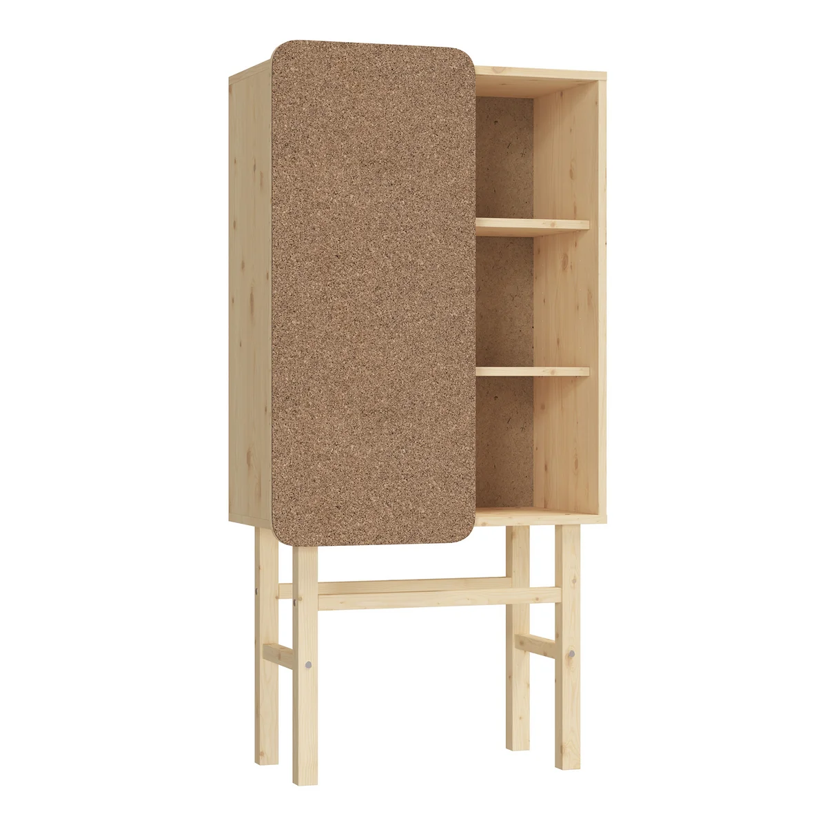Karup - Slide Schrank, mit Pinnwand, Kiefer klar lackiert