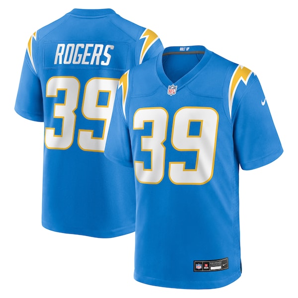 Eric Rogers Los Angeles Chargers Nike Team Game Jersey -  Powder Blue