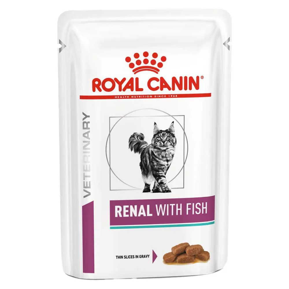Royal Canin Renal With Fish Chunks In Sauce Wet Cat Food 85g 12 units